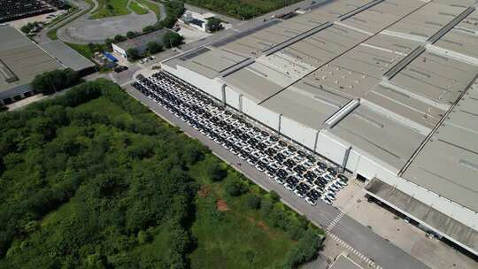 【4K】东风风行新能源汽车工厂太阳能发电