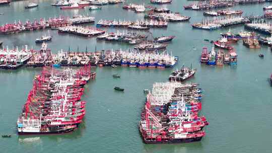 广东阳江海陵岛港口渔船