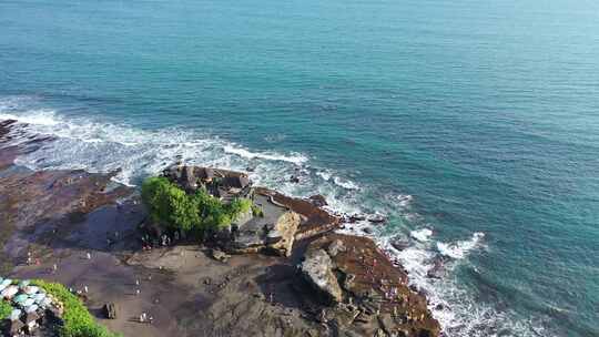 印度尼西亚-巴厘岛-海岛海神庙视频素材模板下载