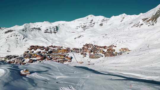 天线，滑雪胜地，Val-thorens，