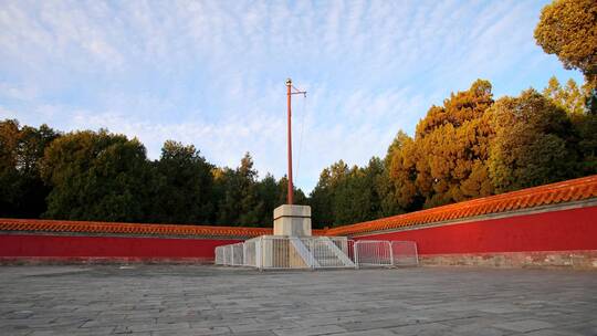 地坛公园祭祀祈福之地的延时视频素材