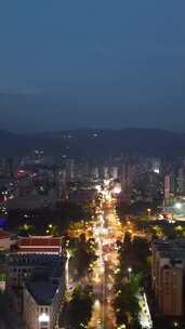 竖版视频福建莆田东园东路夜景莆田夜景