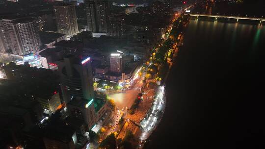 衡阳市中心解放路夜景