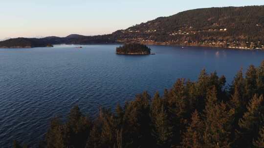 海岸，岛屿，湖，海