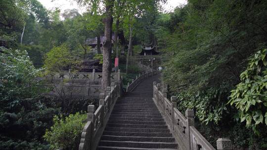 杭州飞来峰韬光寺建筑风景