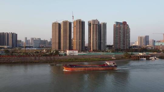 广东省佛山市城市风光航拍