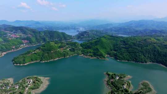 陕西安康瀛湖景区 汉江河流