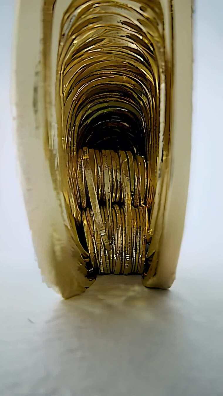 金箔胶带微距特写