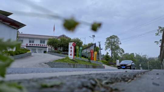 高清航拍乡村农田稻田农村山水风光自然风景