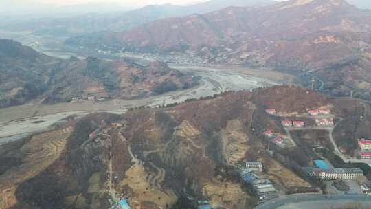 航拍 建筑 村庄 风景 景色 农村