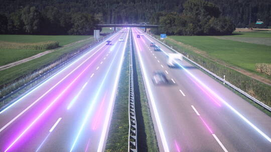 城市航拍智能汽车无人自动驾驶技术物联网