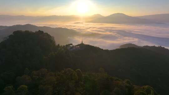 景迈山茶山云海日出