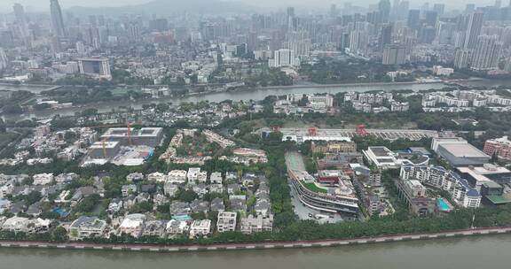 广州二沙岛城市风光