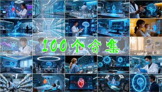 智慧医疗医学医疗科技未来健康AI医疗医院高清在线视频素材下载