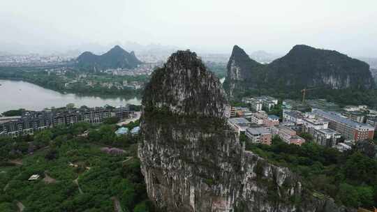 广西桂林南溪山4A景区航拍