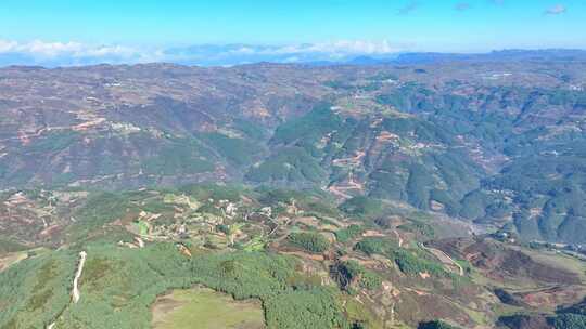 大凉山贫困山区航拍