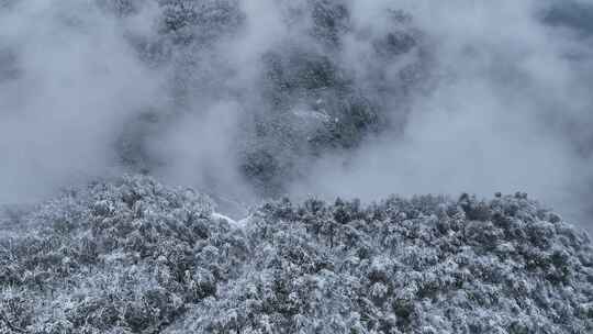 雪山雪景航拍