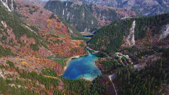 九寨沟五花海航拍