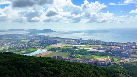 航拍海南陵水清水湾海景风光