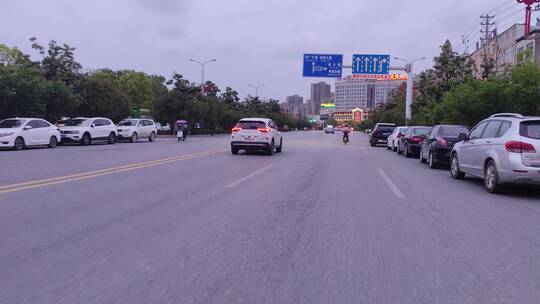 城市道路马路街头景象实拍