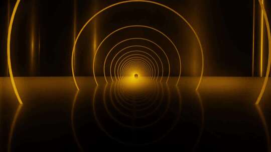 金色光效隧道背景素材