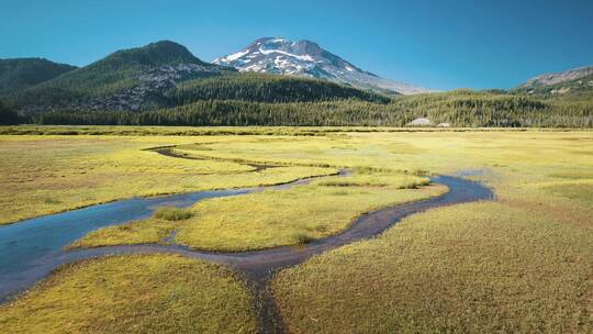 4K山水湖泊高山树林丛林自然景观