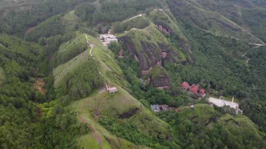 凉山州盐源公母山-航拍-彝族-公母山