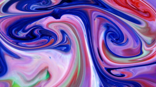 彩色液体流动的背景视频