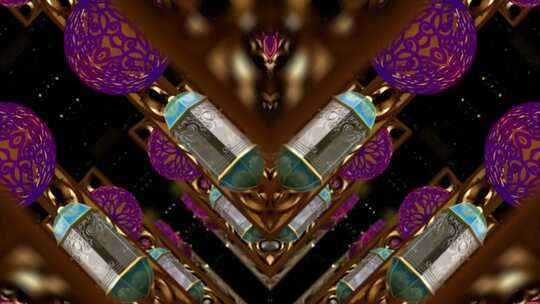 奇幻神秘的万花筒视频素材