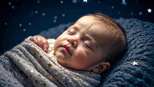 婴儿睡眠特写