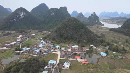 广西柳州塞隆妙景屯农村航拍