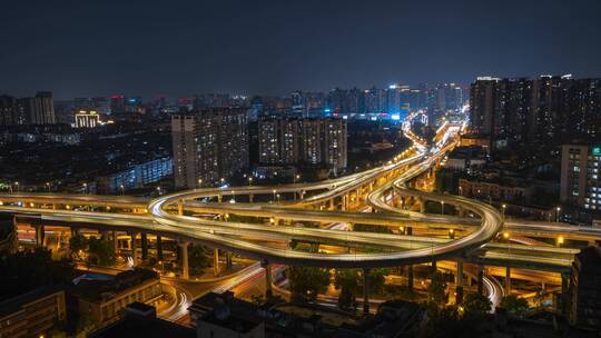 成都二环高架路_营门口立交_夜景固定延时