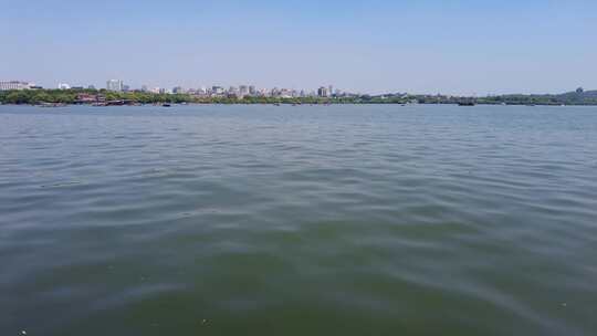 西湖湖水特写