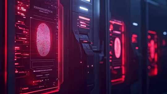 科技感指纹识别设备