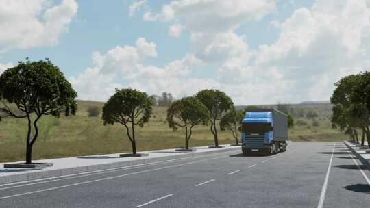 卡车货车物流货运交通运输