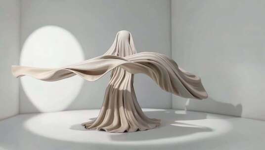 舞动的布料艺术展示