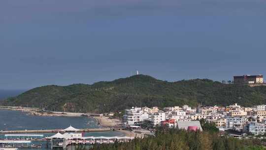 海南三亚海棠湾海岸线航拍