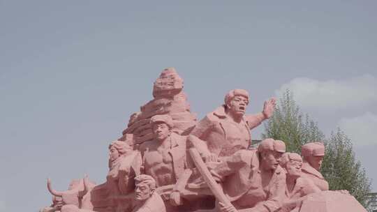 将军楼红色雕塑：历史的印记
