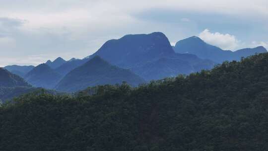 航拍中国福建武夷山美丽风景