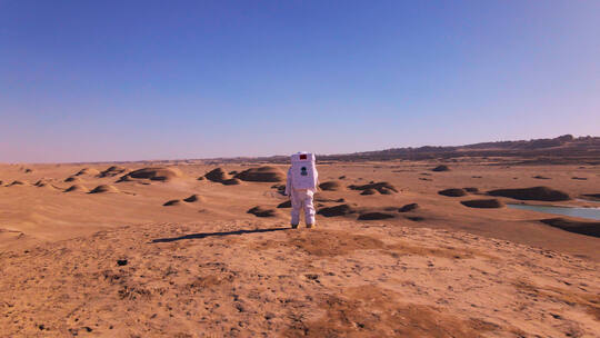 俄博梁荒漠宇航员实拍4K航拍