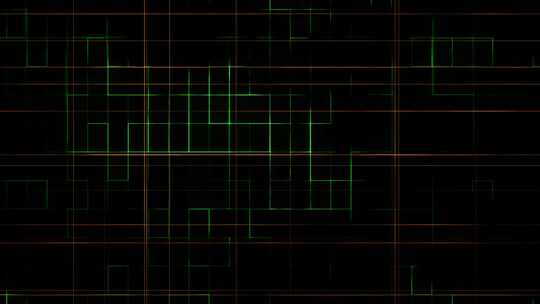 黑白科技感线条网格特效