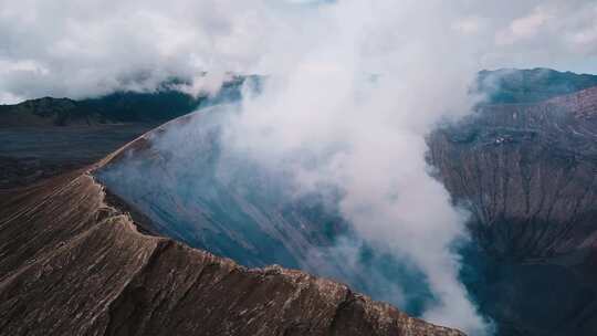 航拍Bromo火山