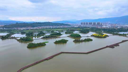 石屏县异龙湖航拍