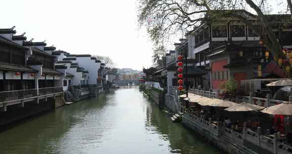 南京秦淮河古建筑河道