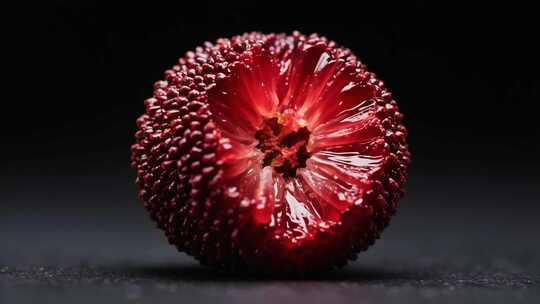 微距特写杨梅果实