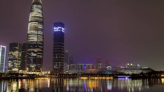 深圳南山区夜景延时