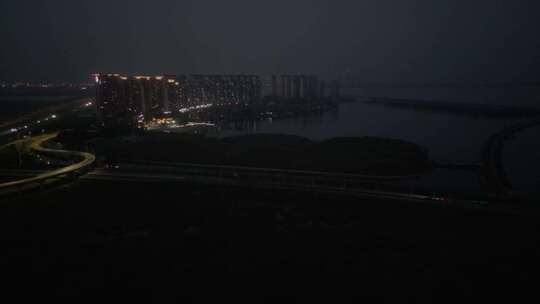 天津航母主题公园夜景