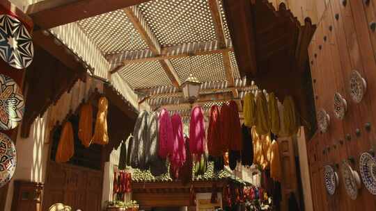摩洛哥，商店，羊毛，市场