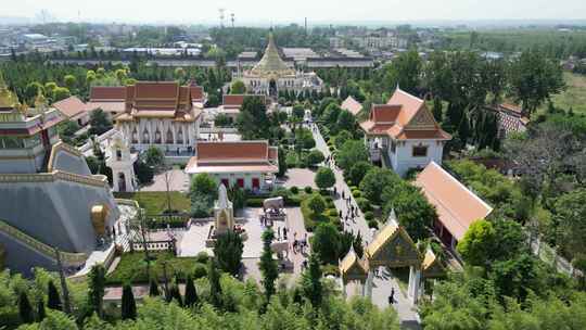 航拍洛阳白马寺