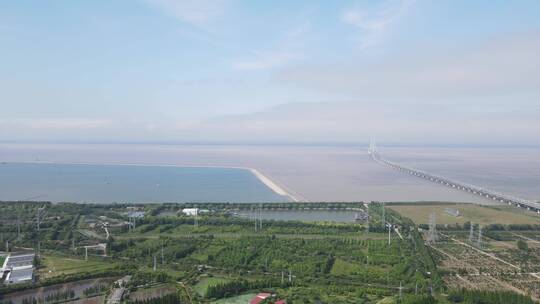 上海崇明长兴岛全景4K航拍